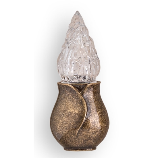 Picture of Votive lamp for gravestones - Apulo Line - Glitter bronze