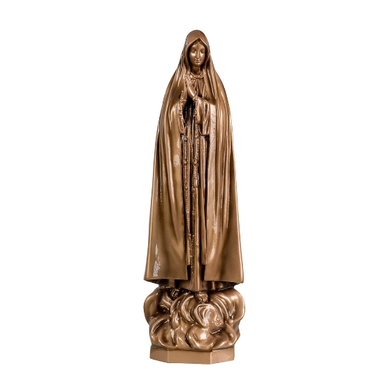 Immagine di Statua della Madonna di Fatima - Polvere di marmo (quarzo spagnolo)