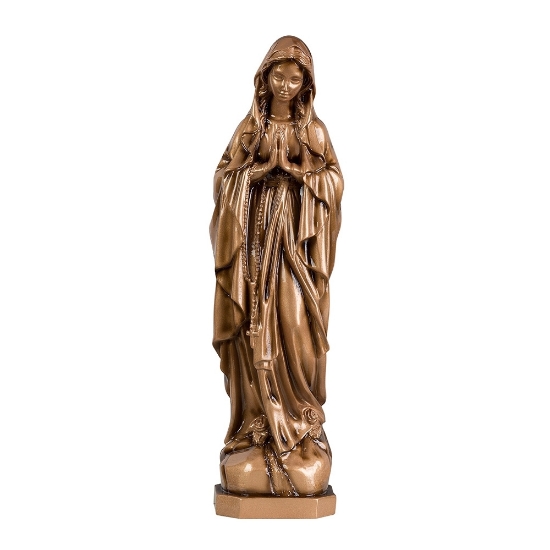 Picture of Estátua de Nossa Senhora de Lourdes com cabeça de chino (em pó de quartzo espanhol)