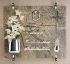 Immagine di Vaschetta portafiori in acciaio per lapide - Linea Atena