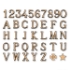 Alfabeto lettere per lapidi in bronzo finitura lucida 