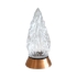 Imagen de Base de bronce con llama de cristal - Altura 13 cm - Diámetro base 6,5 cm